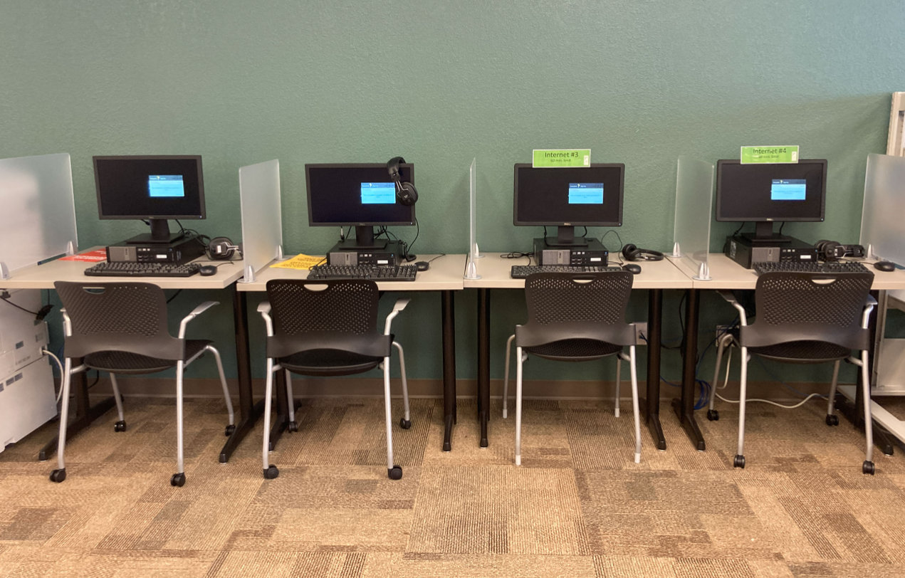 Tenino's library received new furniture, including these new workstations, was painted and more.